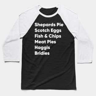 Highland Games Food Baseball T-Shirt